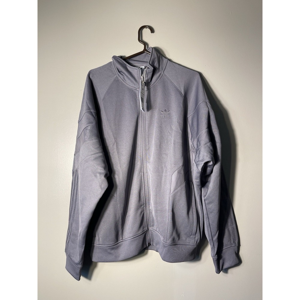 Adidas Originals Men's Rekive Woven Overlay Track Top Gray Size M HK7337 NWT $90